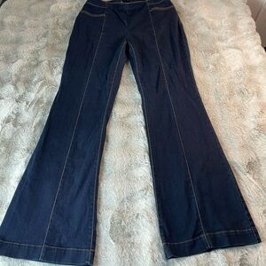 INC International Concepts Dark Indigo Flare Jeans